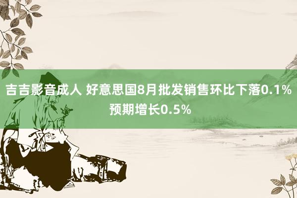 吉吉影音成人 好意思国8月批发销售环比下落0.1% 预期增长0.5%