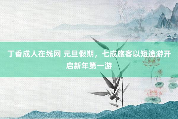 丁香成人在线网 元旦假期，七成旅客以短途游开启新年第一游