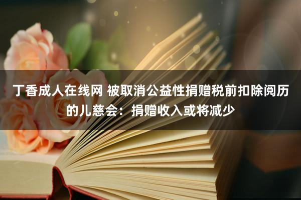 丁香成人在线网 被取消公益性捐赠税前扣除阅历的儿慈会：捐赠收入或将减少