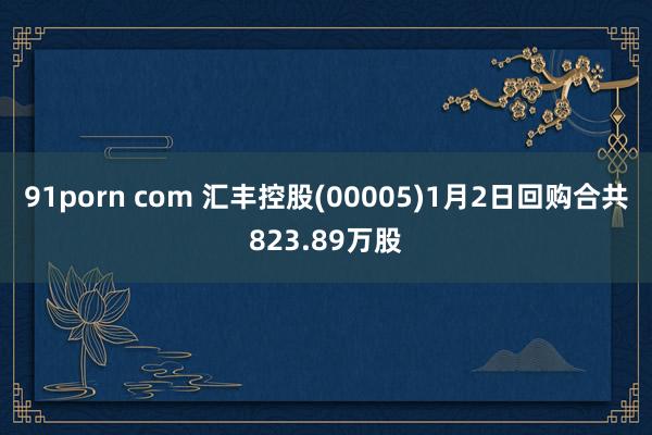 91porn com 汇丰控股(00005)1月2日回购合共823.89万股