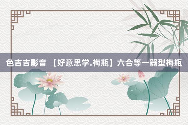 色吉吉影音 【好意思学.梅瓶】六合等一器型梅瓶