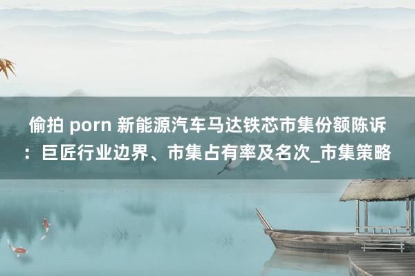 偷拍 porn 新能源汽车马达铁芯市集份额陈诉：巨匠行业边界、市集占有率及名次_市集策略