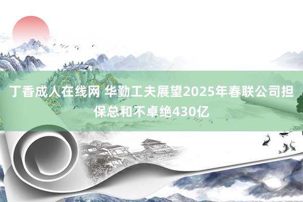 丁香成人在线网 华勤工夫展望2025年春联公司担保总和不卓绝430亿